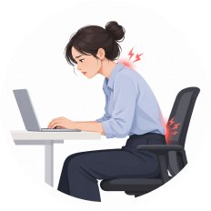 오래 앉아 일하는 직장인·학생